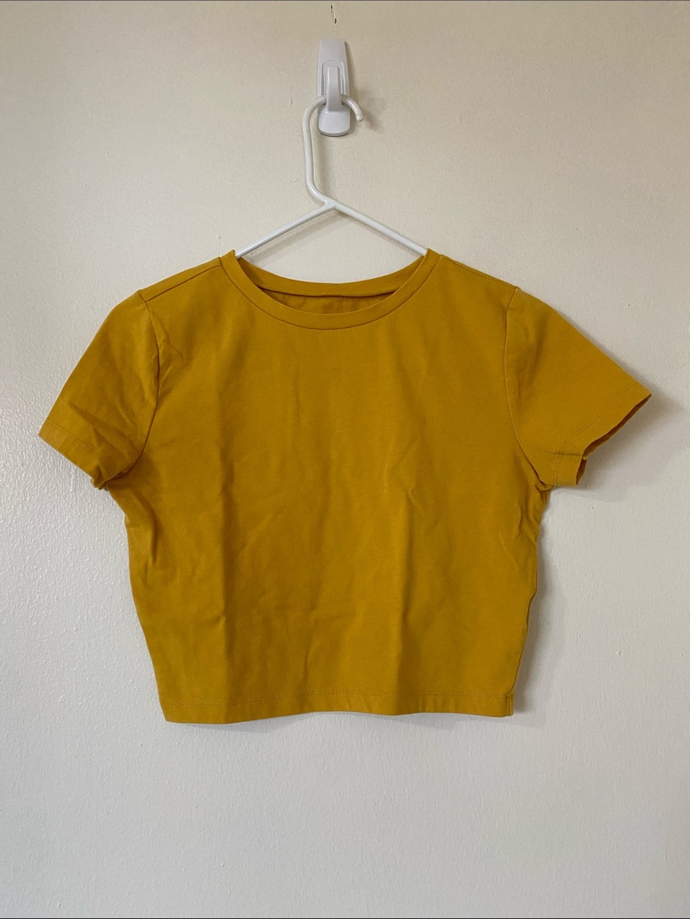 Wild Fable Crop Top Short Sleeve in Womens Size Small | Mustard Yellow Tee Shirt